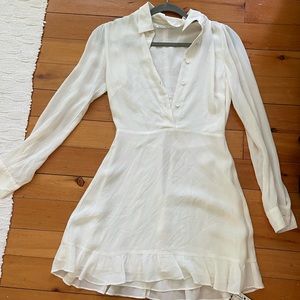 White Reformation button up dress - NWT!!!
